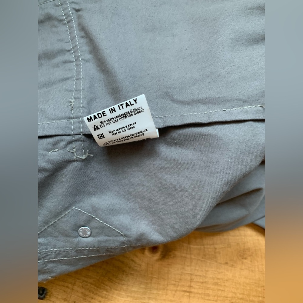 Qoo Made in Italy Cropped Utility Jacket Taupe Size M - Picture 6 of 8